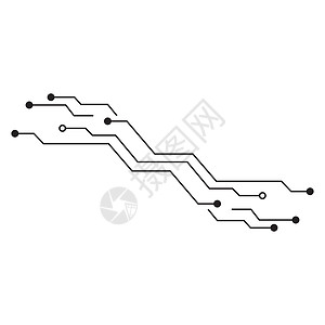 电路标志模板 vecto线条插图网络科学徽标一体化电子商业技术公司背景图片