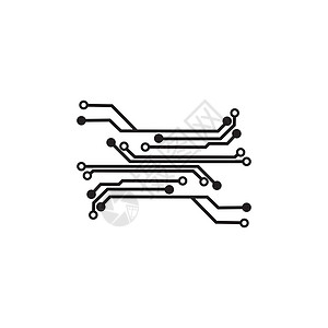 电路标志模板 vecto插图线条科学电子创造力蓝色商业一体化公司网络背景图片