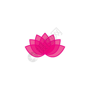 莲花标志模板矢量符号叶子温泉标识瑜伽植物背景图片