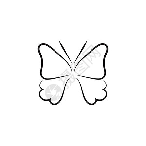 美丽蝴蝶图标设计创造力昆虫温泉标识公司化妆品商业圆圈繁荣插图背景图片