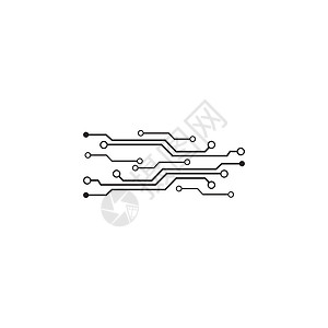 电路标志模板 vecto一体化插图科学蓝色商业徽标技术电子创造力网络背景图片