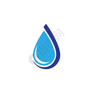 它制作图案的水滴徽标模板矢量生物商业环境创造力液体蓝色矿物公司插图生态背景图片