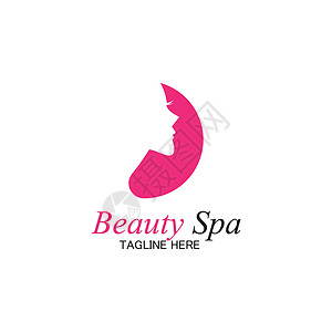 美容 spa 标志设计模板vecto植物药品叶子酒店瑜伽按摩沙龙女士标识商业背景图片