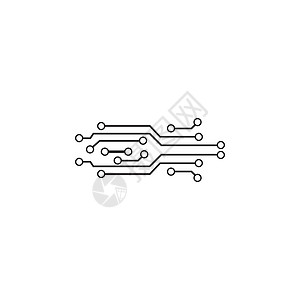 电路标志模板 vecto科学技术公司一体化徽标插图创造力电子网络线条背景图片