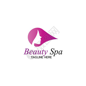 美容 spa 标志设计模板vecto化妆品女士装饰品植物美丽金子女孩奢华店铺叶子背景图片