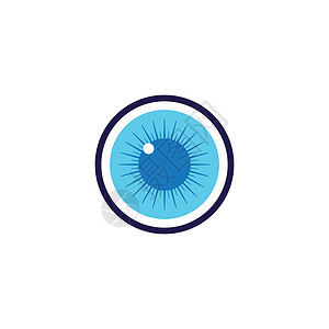 眼睛护理标志模板 ico互联网电影身份商业技术插图创造力健康公司背景图片