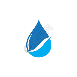 它制作图案的水滴徽标模板矢量创造力生物蓝色商业公司矿物液体环境插图生态背景图片