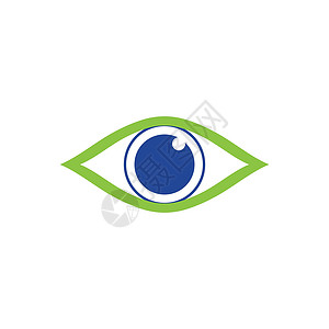 眼睛护理标志模板 ico互联网创造力技术公司电影商业身份插图健康背景图片