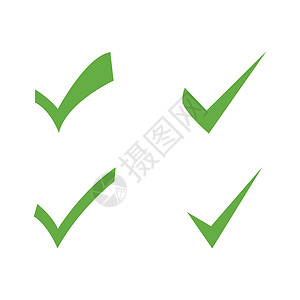 设置复选标记徽标模板网络投票白色按钮绿色清单背景图片