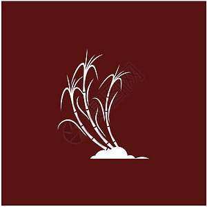 甘蔗 Logo 模板矢量符号标签食物横幅产品生物叶子标识热带颗粒状收成背景图片