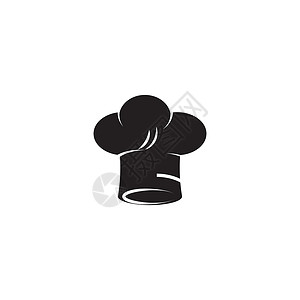 厨师标志模板矢量符号炊具烹饪标签餐厅工作食物咖啡店菜单帽子标识背景图片