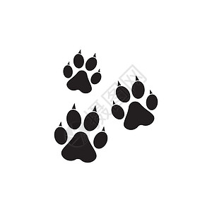 狗爪子矢量足迹 ico白色痕迹打印动物卡通片黑色宠物脚印小狗野生动物背景图片