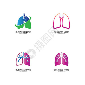 肺图标肺部保健标志模板 会徽 设计理念 创意符号 图标 矢量图服务标识癌症药品健康插图治疗公司解剖学医生设计图片