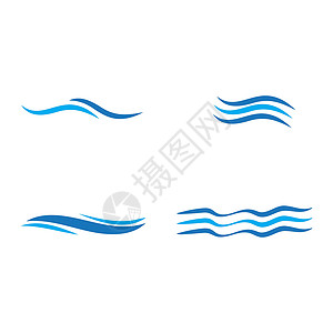 自制风帆设置波浪标志模板矢量符号运动幸福太阳程式化力量风帆游客身份机构木板设计图片