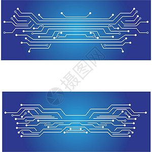 电路标志模板 vecto插图技术一体化徽标商业网络蓝色科学创造力公司背景图片