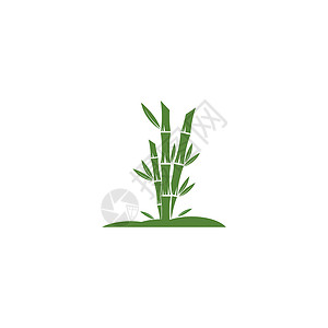 植物LOGO竹 Logo 模板矢量 ico植物温泉叶子艺术热带插图标识按摩商业木头插画