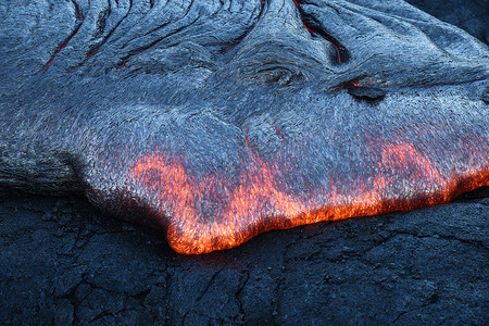 熔岩表面流危险公园岩石红色流动地热液体火山国家活力高清图片
