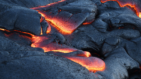 熔岩表面流地热岩石危险红色公园火山国家流动活力液体高清图片