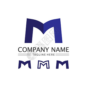 m52M 字母徽标模板字体营销商业创造力品牌标识网络身份公司推广设计图片