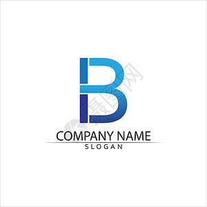 B 字母矢量图标识公司字体创造力警卫解决方案技术旋风徽章蓝色背景图片