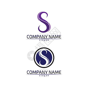 商业企业字母 S 标志设计矢量设计标签技术网站网络标识字体马赛克营销公司彩虹背景图片