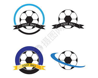 足球标签标识蓝色的高清图片