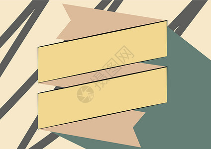 不规则图按以锯齿形图案折叠的纸窗扇图 显示不规则图案的折叠纸板书签设计创造力教育金子商业卡通片材料图形纸板海报风格设计图片