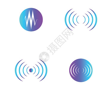 声波标志 vecto科学光谱墙纸插图体积频率记录收音机展示脉冲背景图片
