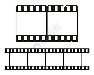 幻灯片标志模板矢量图电影视频塑料摄影卷轴正方形记录照片白色屏幕背景图片