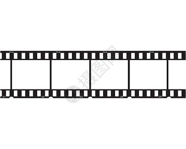 视频相框幻灯片标志模板矢量图带子记录摄影视频条纹电影白色照片卷轴地带插画