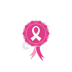 天丝面膜粉红丝带乳腺癌 ico女性活动协会海报插图女孩丝带胸部女士力量插画