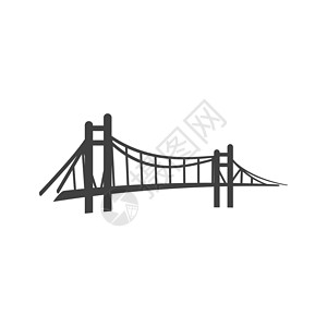 桥图标桥矢量图标它制作图案商业旅行建筑公园建造运输标识艺术身份保险插画
