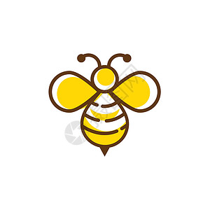 嗡嗡声蜜蜂元素矢量图标设计蜂窝养蜂业路线孩子们女王昆虫快乐插图熊蜂艺术插画