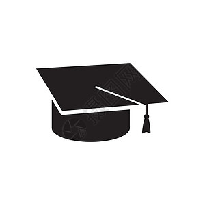 戴毕业帽柠檬教育标志模板 vecto图书馆木板文凭插图学生学校标识商业知识创造力设计图片
