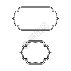 复古框架图标模板 vecto传统艺术婚礼风格邀请函问候语收藏丝带乡村菜单背景图片