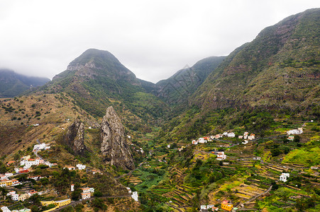 拉戈梅拉岛多山地质学高清图片