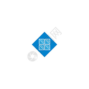 房子窗户标志 ico塑料框架建筑学商业蓝色建筑住宅标识销售财产背景图片