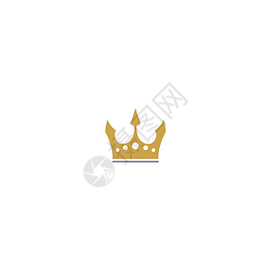 皇冠概念标志图标设计珠宝标签奢华纹章徽章艺术收藏标识皇家公司背景图片