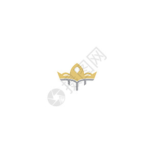 皇冠概念标志图标设计艺术金子公司标签商业纹章王国收藏精英插图背景图片