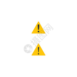 感叹号当心图标标志模板三角形禁令警报横幅预防涂鸦冒险网络事故警告背景图片