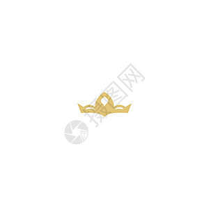 皇冠概念标志图标设计奢华创造力插图纹章精品标签精英公司标识艺术背景图片