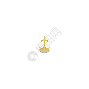 皇冠概念标志图标设计纹章公司标签标识奢华商业艺术精英王国插图背景图片