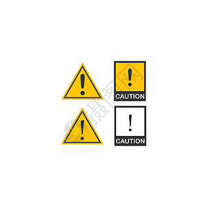 感叹号当心图标标志模板涂鸦界面网络安全风险冒险手绘插图禁令交通背景图片