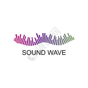 打节拍声波标志 vecto波形均衡器技术嗓音节拍展示脉冲体积科学艺术设计图片