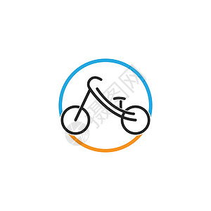 自行车 自行车图标矢量闲暇按钮设计网络运输车轮车辆旅行平面背景图片