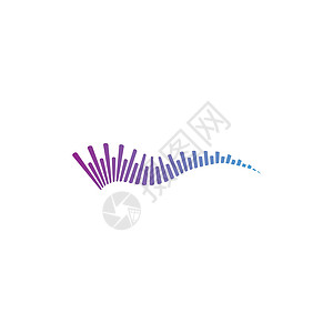 声波标志 vecto记录波形艺术节拍体积插图立体声嗓音技术歌曲背景图片