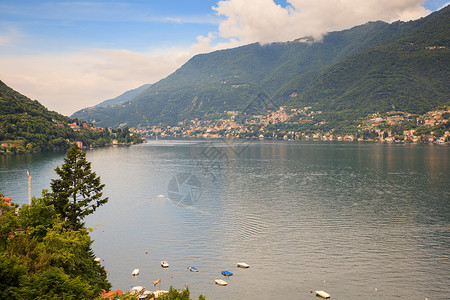 珠穆拉里贝拉焦 科莫湖风景海岸旅行假期旅游背景