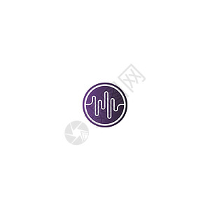 声波图标标志设计 vecto收音机信号歌曲插图标识技术海浪频率网络嗓音背景图片