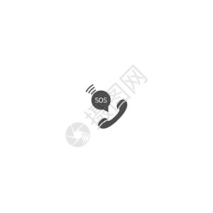 sos图标电话呼叫 SOS 图标标志 vecto纽扣帮助铃声讲话扬声器插图演讲网络顾客网站设计图片