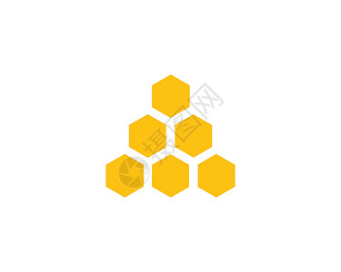 白色六边形蜂窝图设计六边形黑色插图标识标签细胞金子蜂巢黄色白色插画